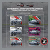 (Pre-Order) 1/64 Tarmac T64G-076-SL Mitsubishi Lancer GSR Evolution IV Silver