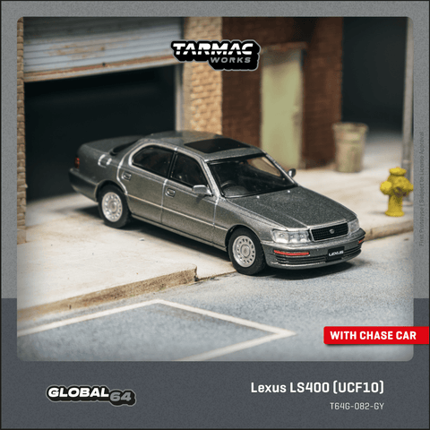 (Pre-Order) 1/64 Tarmac T64G-082-GY Lexus LS400 (UCF10) Flint Grey