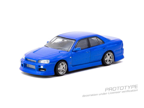 (Pre-Order) 1/64 Tarmac T64G-088-BL URAS Skyline ER34 Blue