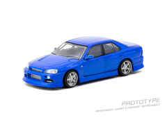 (Pre-Order) 1/64 Tarmac T64G-088-BL URAS Skyline ER34 Blue