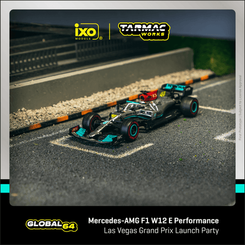 (Pre-Order) 1/64 Tarmac T64G-F037-LV Mercedes-AMG F1 W12 E Performance Las Vegas Grand Prix Launch Party