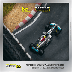 (Pre-Order) 1/64 Tarmac T64G-F044-LH3 Mercedes-AMG F1 W13 E Performance Belgian Grand Prix 2022 Lewis Hamilton
