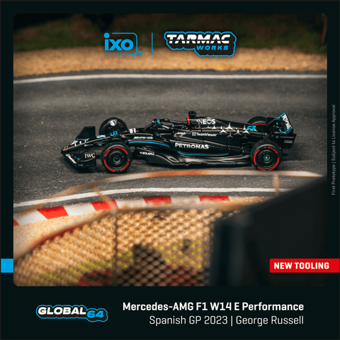 (Pre-Order) 1/64 Tarmac T64G-F064-GR1 Mercedes-AMG F1 W14 E Performance Spanish Grand Prix 2023 George Russell