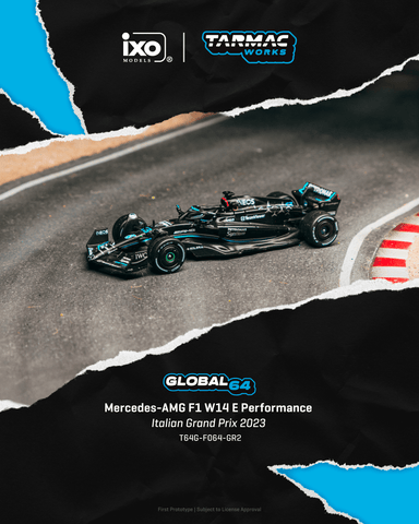 (Pre-Order) 1/64 Tarmac T64G-F064-GR2 Mercedes-AMG F1 W14 E Performance Italian Grand Prix 2023 George Russell