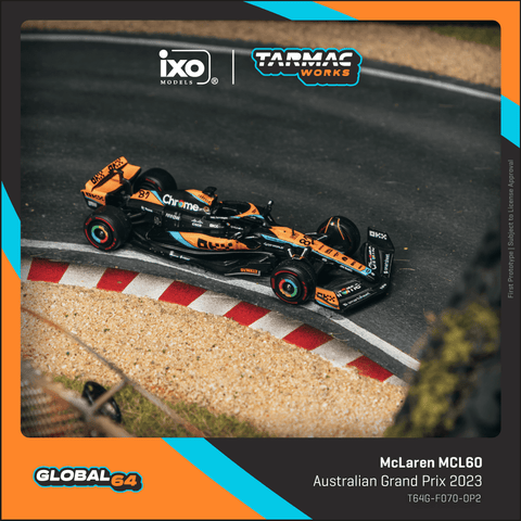 (Pre-Order) 1/64 Tarmac T64G-F070-OP2 McLaren MCL60 Australian Grand Prix 2023 Oscar Piastri