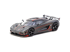 1/64 Tarmac T64G-TL005-BCF Koenigsegg Agera RS Black Carbon Fiber/ Red Accents