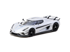 1/64 Tarmac T64G-TL017-SL Koenigsegg Regera Silver Metallic/ Blue Accents