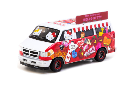 1/64 Tarmac T64G-TL032-HK Dodge Van Hello Kitty Food Truck