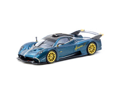 1/64 Tarmac T64G-TL035-TCF Pagani Huayra R Turquoise Carbon Fiber