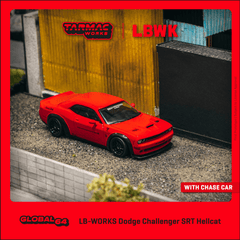 (Pre-Order) 1/64 Tarmac T64G-TL039-RE LB-Works Dodge Challenger SRT Hellcat Red