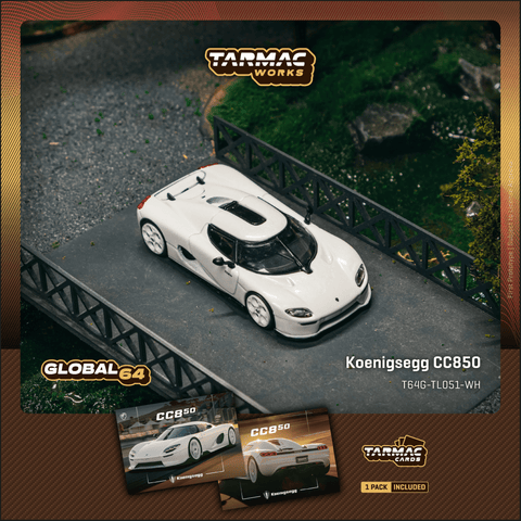 (Pre-Order) 1/64 Tarmac T64G-TL051-WH Koenigsegg CC850 White