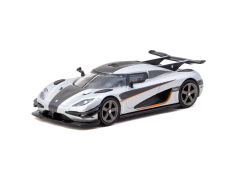 1/64 Tarmac T64G-TL054-SL Koenigsegg One:1 Silver