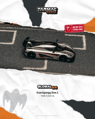 (Pre-Order) 1/64 Tarmac T64G-TL054-SL Koenigsegg One:1 Silver