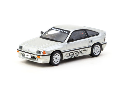1/64 Tarmac T64G-TL058-SL Honda Ballade Sports Mugen CR-X Pro Silver