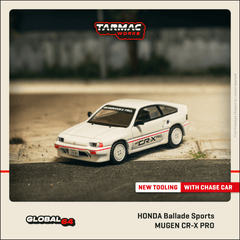 (Pre-Order) 1/64 Tarmac T64G-TL058-WH Honda Ballade Sports Mugen CR-X PRO White