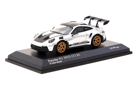 1/64 Tarmac T64MC-005-SL Porsche 911 (992) GT3 RS GT Silver Metallic