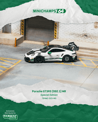 (Pre-Order) 1/64 Tarmac T64MC-023-WG Porsche GT3 RS (992.1) MR White Green