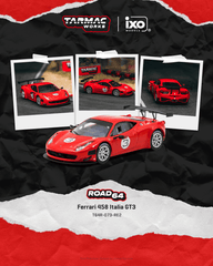 (Pre-Order) 1/64 Tarmac T64R-073-RE2 Ferrari 458 Italia GT3 Red