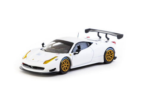 1/64 Tarmac T64R-074-WH Ferrari 458 Italia GT3 White