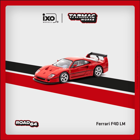 (Pre-Order) 1/64 Tarmac T64R-075-RE Ferrari F40 LM Red