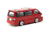 1/64 Tarmac T64R-078-RE Toyota Hiace Wagon Custom Red