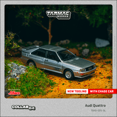 (Pre-Order) 1/64 Tarmac T64S-025-SL Audi Quattro Silver