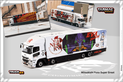 (Pre-Order) 1/64 Tarmac T64T-TL001-EVA Mitsubishi Fuso Super Great EVA Racing