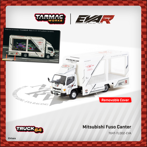 (Pre-Order) 1/64 Tarmac T64T-TL002-EVA Mitsubishi Fuso Canter EVA Racing