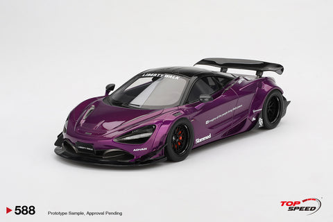 (Pre-Order) 1/18 Top Speed TS0588 McLaren 720S LB★Works Purple