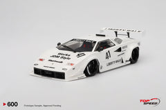 (Pre-Order) 1/18 Top Speed TS0600 Lamborghini Countach LB-Works White 2024 Tokyo Auto Salon