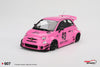 (Pre-Order) 1/18 Top Speed TS0607 LB-Works x Abas Works Abarth 595 Pink