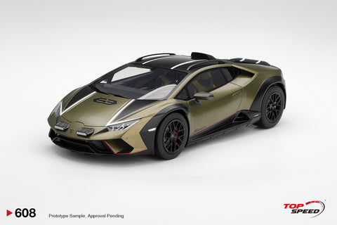 (Pre-Order) 1/18 Top Speed TS0608 Lamborghini Huracán Sterrato Verde Gea Matt