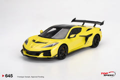(Pre-Order) 1/18 Top Speed TS0645 Chevrolet Corvette ZR1 Accelerate Yellow