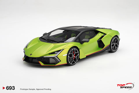 (Pre-Order) 1/18 Top Speed TS0693 Lamborghini Revuelto Verde Citrea Matt