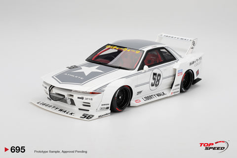 (Pre-Order) 1/18 Top Speed TS0695 LBWK Nissan GT-R32 Kaido Works TAS 2025