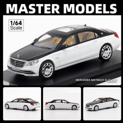 (Pre-Order) 1/64 Master MMMS650BKW Mercedes-Maybach S650 Black/ White LHD