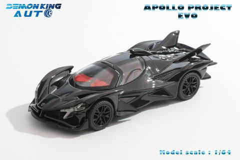 (Pre-Order) 1/64 Demon King Auto DKAAPEBK Apollo Project Evo Full Black LHD