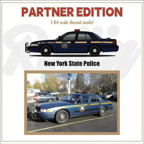 (Pre-Order) 1/64 Rollin RFCVNYSP Ford Crown Victoria EN114 Partner Edition NYSP