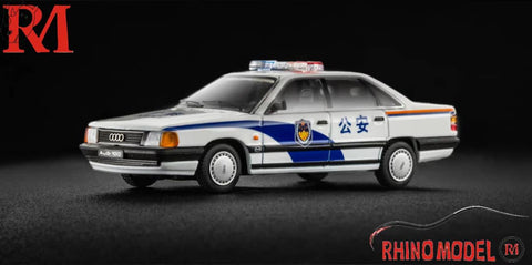 (Pre-Order) 1/64 Rhino Model RMA100CP Audi 100 C3 China Police LHD