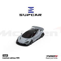 (Pre-Order) 1/64 SupCar SC64013 McLaren 720S Grey LHD