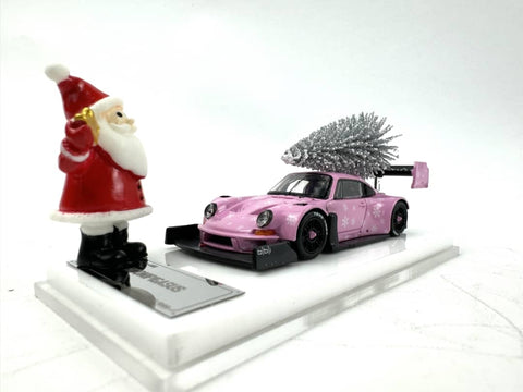 (Pre-Order) 1/64 Top Models TMP911CP Porsche 911 RSR Hoonigan Christmas Pink LHD