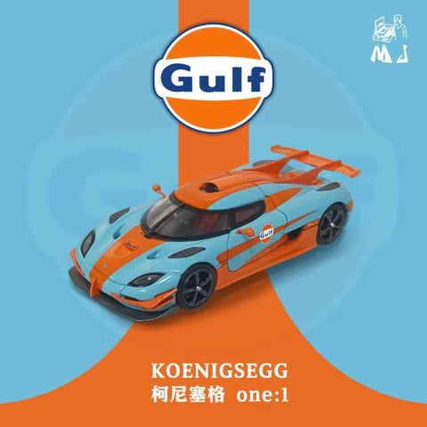 (Pre-Order) 1/64 MJ Model MJKOG Koenigsegg One:1 Gulf LHD