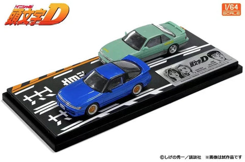 (Pre-Order) 1/64 Modeler's MD64220 Initial D Set Vol.20 Iketani Koichiro (S13) & Sato Mako Sayuki (Sil80)