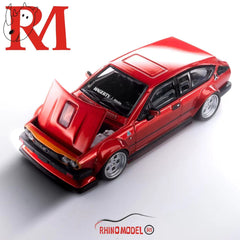 (Pre-Order) 1/64 Rhino Model RMARGTV6R Alfa Romeo GTV6 Metallic Red LHD