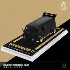 (Pre-Order) 1/64 Time Micro TM642945 Volkswagen T1 Black Gold LHD