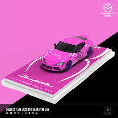 (Pre-Order) 1/64 Time Micro TM647407 Toyota Supra A90 Pink Girl LHD