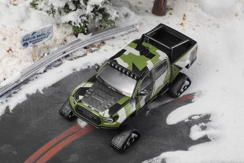 (Pre-Order) 1/64 GCD 510 Toyota Tacoma N300 Snow Edition Camouflage Green LHD