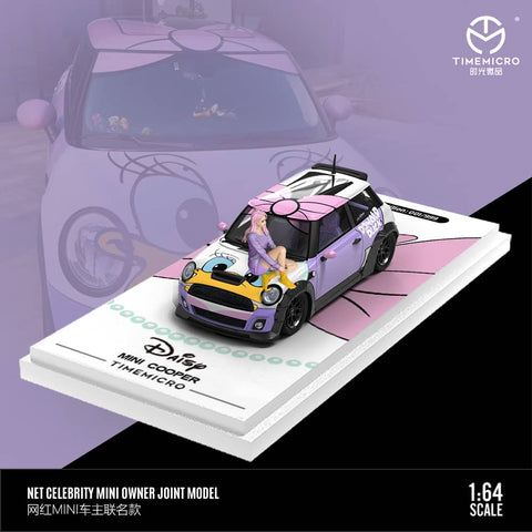 (Pre-Order) 1/64 Time Micro TM643631-1 Mini Cooper Daisy Duck w/ Figurine