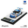 (Pre-Order) 1/64 Aurora Model AMTSA90TWF Toyota Supra A90 Toyotires White w/ Figurine