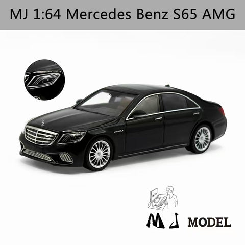 (Pre-Order) 1/64 MJ Model MJMAS65BK Mercedes-AMG S65 Black LHD